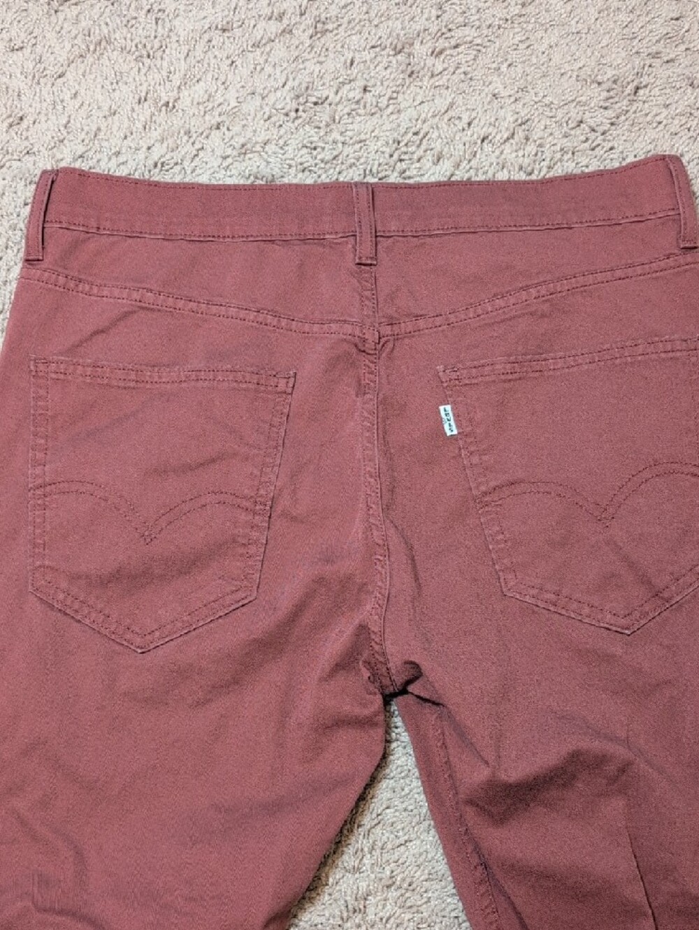 Men's Dusty Rose Casual Pants - Picture 10 of 11
